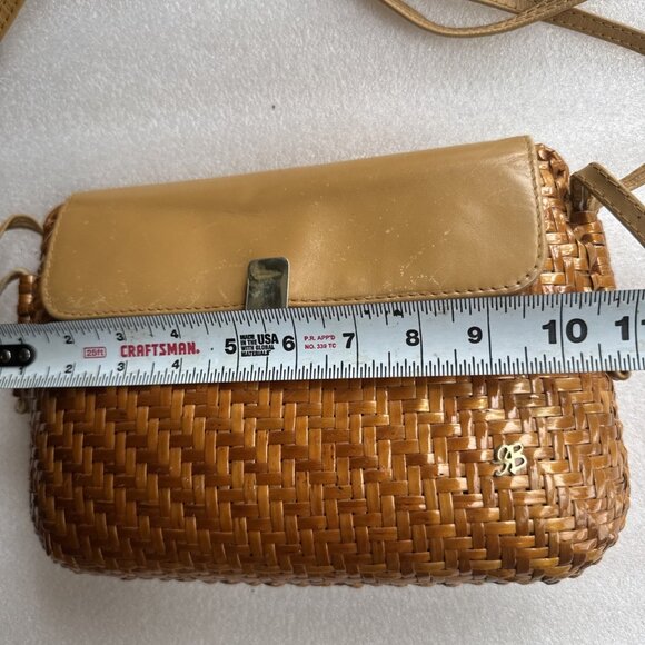 Aldo D’ Oro Vintage Wicker & Leather Shoulder Bag By JR - Picture 8 of 11